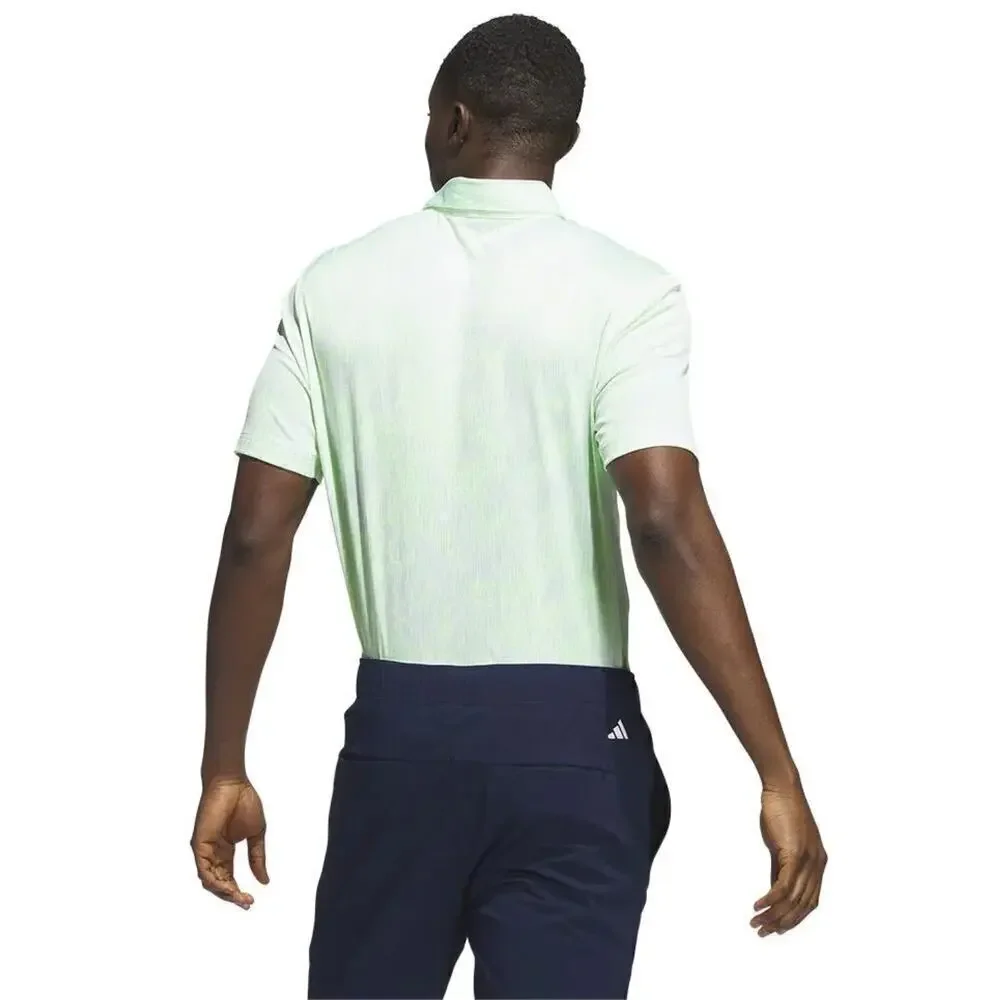 Adidas Golf Polo Green Jacquard Aerial Medium NWT